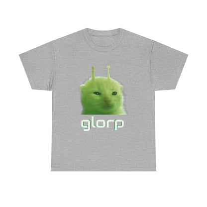 Glorp Shirt :) [ Fun Alien Cat Graphic Tee for Cat Lovers, Gifts for Friends, Quirky Fashion, Humor Clothing, Casual Wear, Unique Gifts ] Twitch chat meme