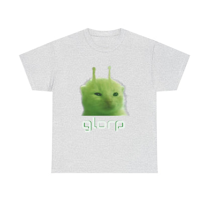 Glorp Shirt :) [ Fun Alien Cat Graphic Tee for Cat Lovers, Gifts for Friends, Quirky Fashion, Humor Clothing, Casual Wear, Unique Gifts ] Twitch chat meme