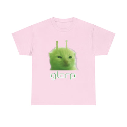 Glorp Shirt :) [ Fun Alien Cat Graphic Tee for Cat Lovers, Gifts for Friends, Quirky Fashion, Humor Clothing, Casual Wear, Unique Gifts ] Twitch chat meme