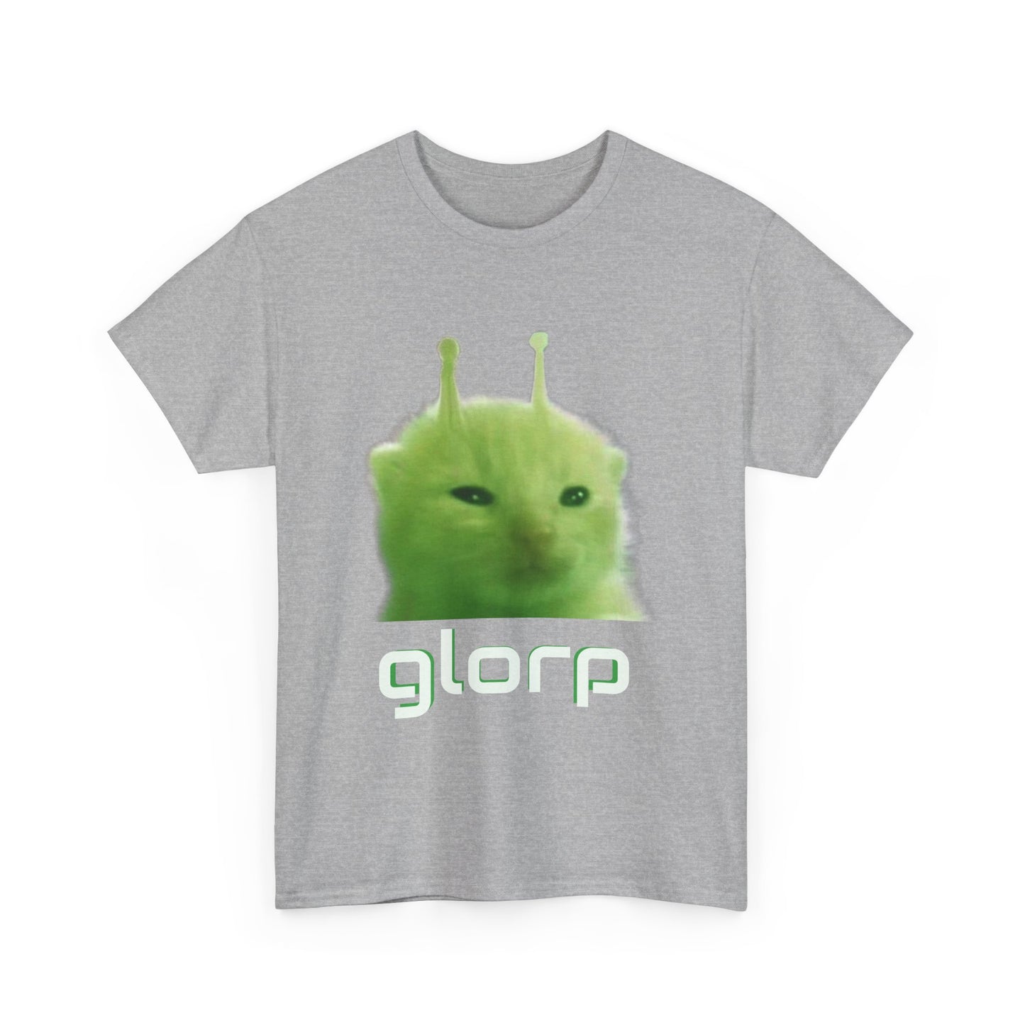 Glorp Shirt :) [ Fun Alien Cat Graphic Tee for Cat Lovers, Gifts for Friends, Quirky Fashion, Humor Clothing, Casual Wear, Unique Gifts ] Twitch chat meme