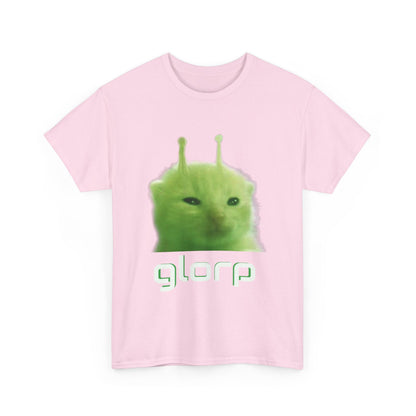 Glorp Shirt :) [ Fun Alien Cat Graphic Tee for Cat Lovers, Gifts for Friends, Quirky Fashion, Humor Clothing, Casual Wear, Unique Gifts ] Twitch chat meme
