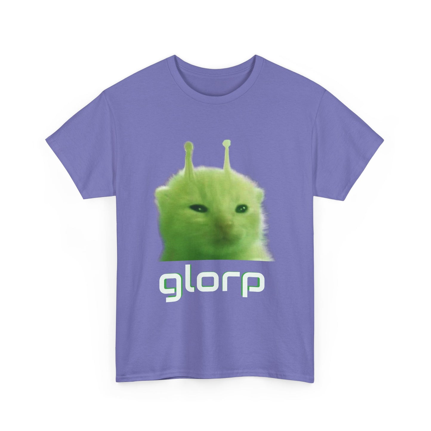 Glorp Shirt :) [ Fun Alien Cat Graphic Tee for Cat Lovers, Gifts for Friends, Quirky Fashion, Humor Clothing, Casual Wear, Unique Gifts ] Twitch chat meme