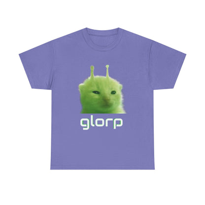 Glorp Shirt :) [ Fun Alien Cat Graphic Tee for Cat Lovers, Gifts for Friends, Quirky Fashion, Humor Clothing, Casual Wear, Unique Gifts ] Twitch chat meme