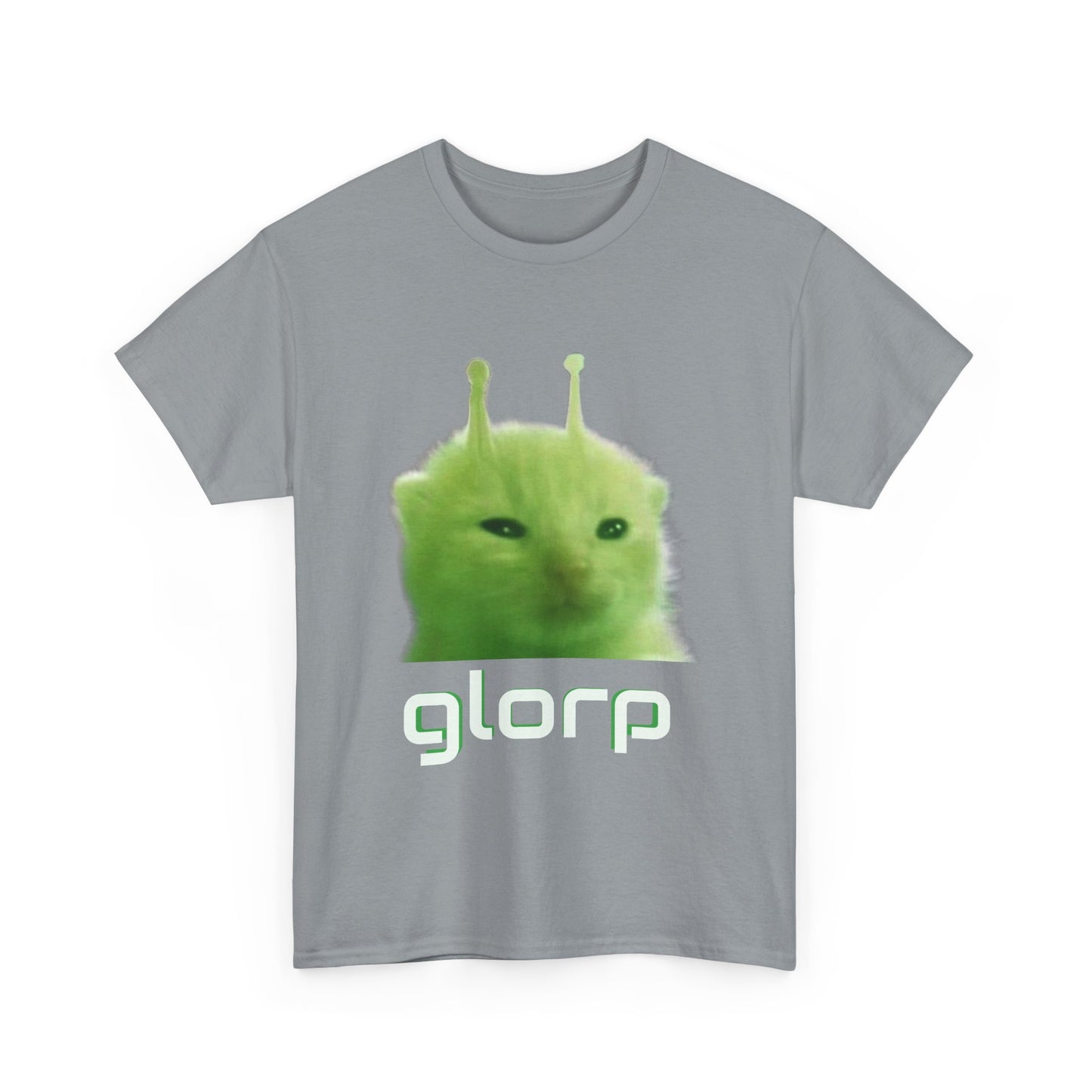 Glorp Shirt :) [ Fun Alien Cat Graphic Tee for Cat Lovers, Gifts for Friends, Quirky Fashion, Humor Clothing, Casual Wear, Unique Gifts ] Twitch chat meme