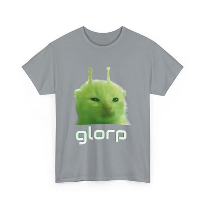 Glorp Shirt :) [ Fun Alien Cat Graphic Tee for Cat Lovers, Gifts for Friends, Quirky Fashion, Humor Clothing, Casual Wear, Unique Gifts ] Twitch chat meme