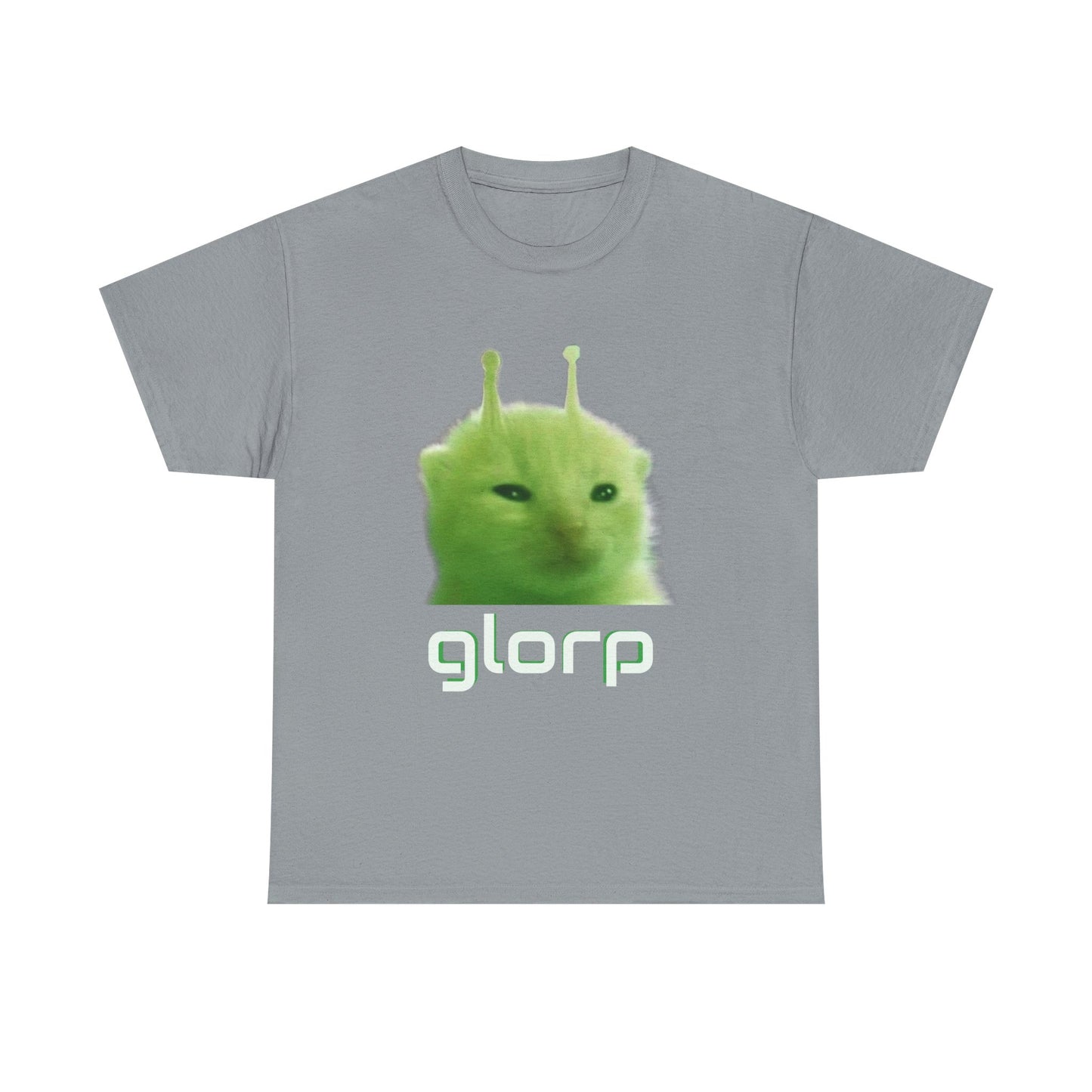 Glorp Shirt :) [ Fun Alien Cat Graphic Tee for Cat Lovers, Gifts for Friends, Quirky Fashion, Humor Clothing, Casual Wear, Unique Gifts ] Twitch chat meme