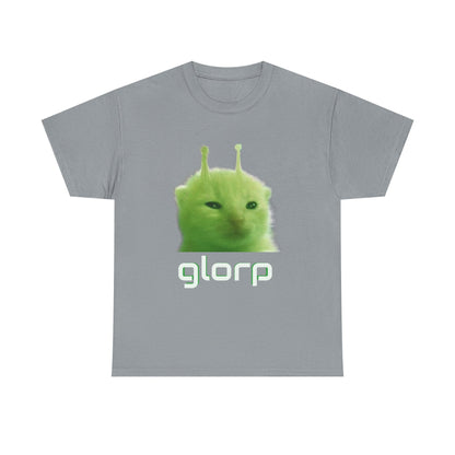 Glorp Shirt :) [ Fun Alien Cat Graphic Tee for Cat Lovers, Gifts for Friends, Quirky Fashion, Humor Clothing, Casual Wear, Unique Gifts ] Twitch chat meme